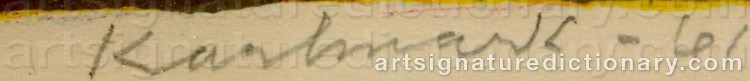 Signature by Gerhard KARLMARK