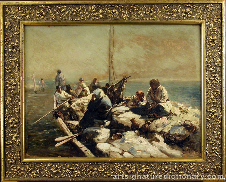 Close-up details showing Abram Efimovich ARKHIPOV signature forgery characteristics