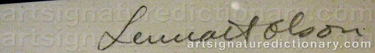 Signature by Lennart OLSON