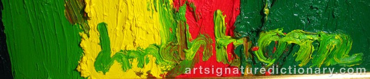 Close-up details showing Bengt LINDSTRÖM signature forgery characteristics