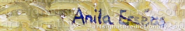 Signature by Anita ERSÉUS