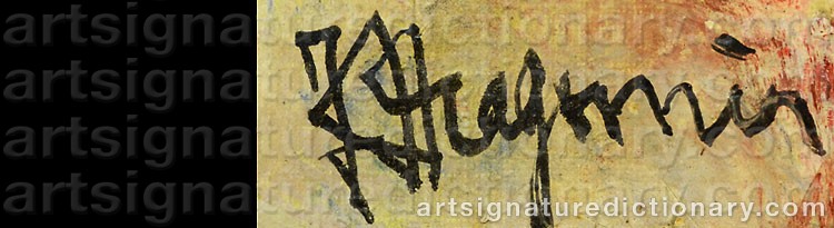 Authentic signature by Arambatchitch DRAGOMIR on  artwork