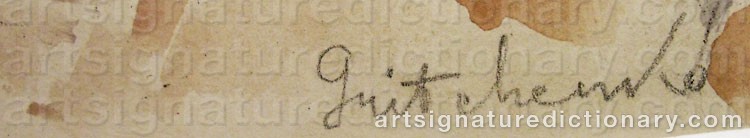 Signature by Alexis Vasilievich GRITCHENKO