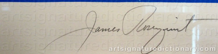 Signature by James ROSENQUIST