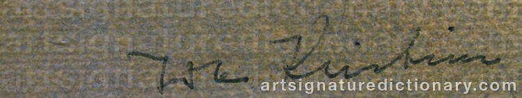 Authentic signature by Ida-Kristina ERIKSSON on artwork