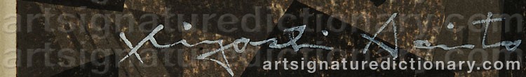 Signature by Kiyoshi SAITO