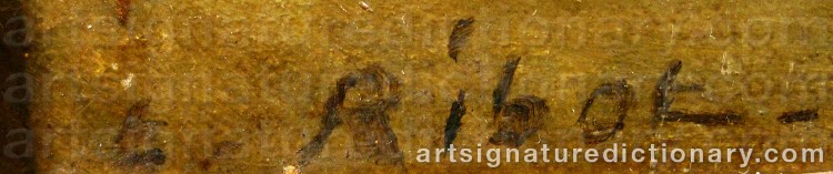 Signature by Théodule Augustin RIBOT