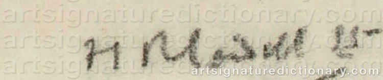 Signature by Francis Campbell Boileau CADELL