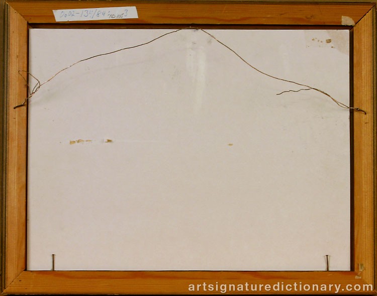 Close-up details showing Harald WIBERG signature forgery characteristics