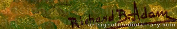 Signature by Richard Benno ADAM