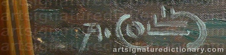 Signature by Alfred COLLIN