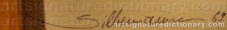 Authentic signature by Jean Claude SILBERMANN on  artwork