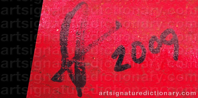 Authentic signature by Andreas WARGENBRANT on Sculpture artwork