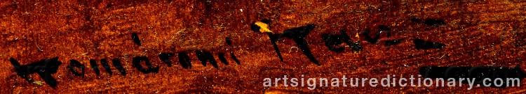 Authentic signature by Endre KOMAROMI-KACZ on Painting/Watercolour artwork