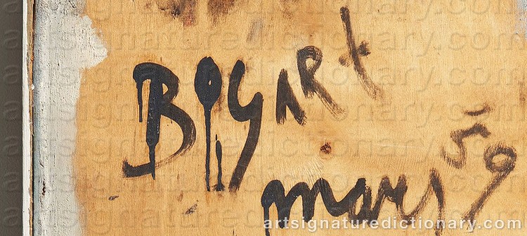 Signature by Bram BOGART