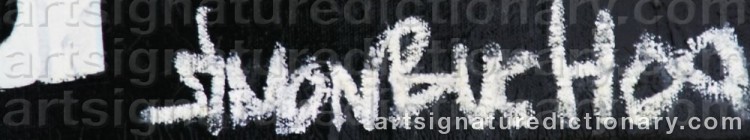 Authentic signature by Simon BUCH on  artwork