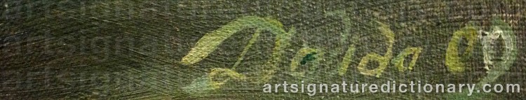 Authentic signature by Dmitri NAIDA on Painting/Watercolour artwork