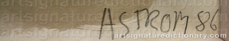 Signature by Peter ÅSTRÖM