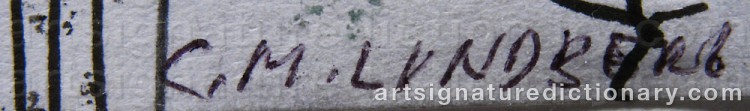 Signature by C. M. LUNDBERG