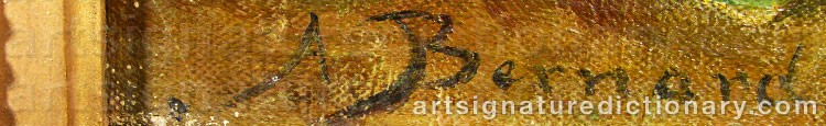 Signature by Auguste Henri BERNARD