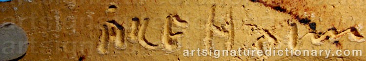 Signature by Åke HOLM