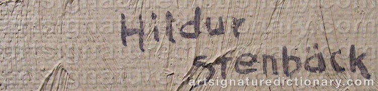 Signature by Hildur STENBÄCK