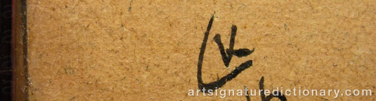 Forged signature of Wassily KANDINSKY