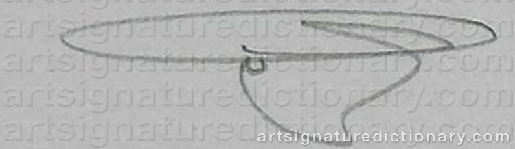 Authentic signature by Guy DENNING on  artwork