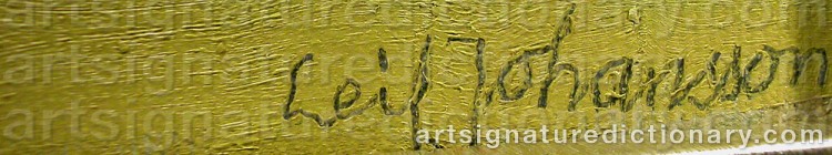 Signature by Leif JOHANSSON