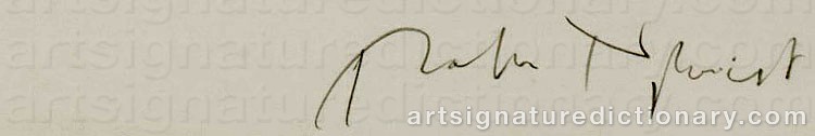 Authentic signature by Ralph NYKVIST on artwork