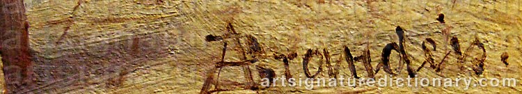 Authentic signature by Antonietta BRANDEIS on Painting/Watercolour artwork