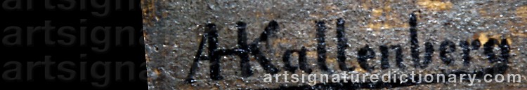 Signature by Anders KALLENBERG