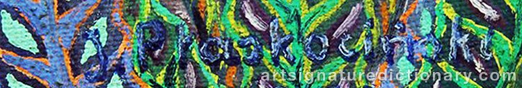 Authentic signature by Jan PLASKOCINSKI on Painting/Watercolour artwork