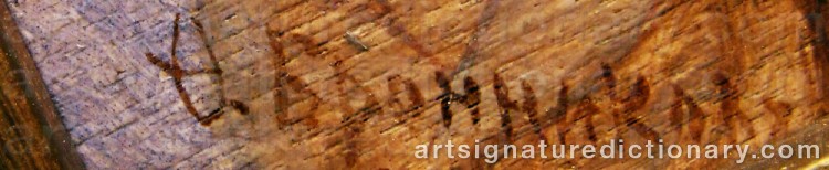 Signature by Fjodor Andrejevitj BRONNIKOV