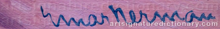 Signature by Einar NERMAN