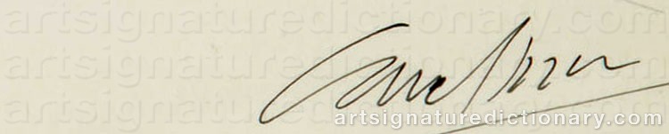Authentic signature by Jacques CARELMAN on artwork