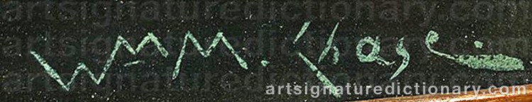 Authentic signature by William Merritt CHASE on Painting/Watercolour artwork