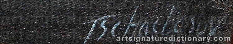 Authentic signature by Nahum TSCHACBASOV on artwork
