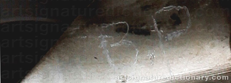 Authentic signature by Bob PASTERKAMP on  artwork