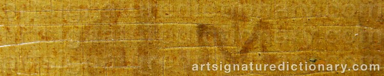 Authentic signature by Jacob Fransz Van Der MERCK on  artwork