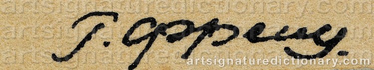 Signature by Rudolf Feodorovich FRENTZ