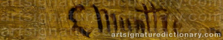 Signature by Ludwig MUNTHE