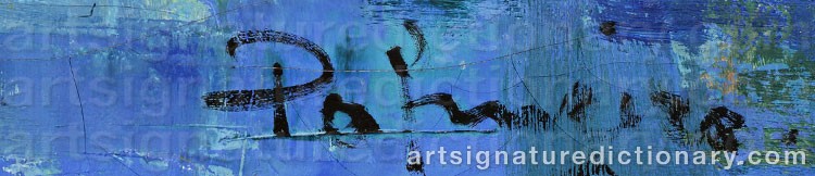 Authentic signature by Jose PALMEIRO on  artwork