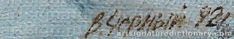 Authentic signature by Vladimir Anatolievich CHERNY on  artwork