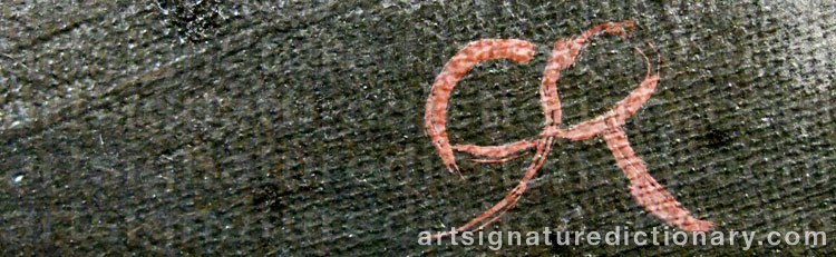 Authentic signature by Charles RICKETTS on artwork