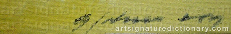 Signature by Gunnar JOHANSSON