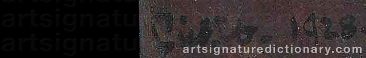 Authentic signature by Walter Richard SICKERT on artwork