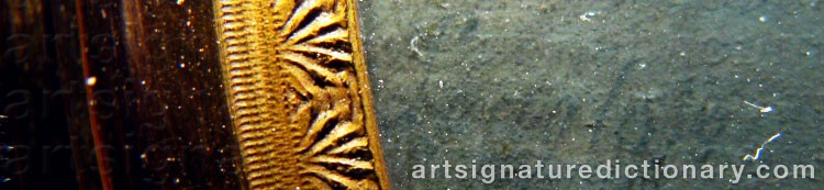 Authentic signature by Jérôme LANGLOIS on  artwork