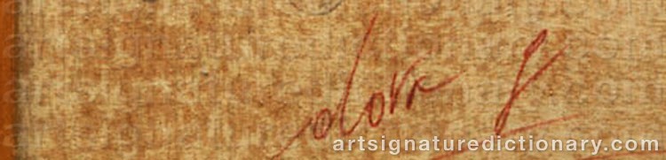 Authentic signature by Gianni ‘Dova G.’ DOVA on artwork