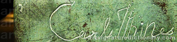Signature by Carl MILLES